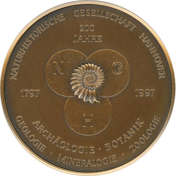 Jubiläumsmedaille 200 Jahre NGH Vorderseite